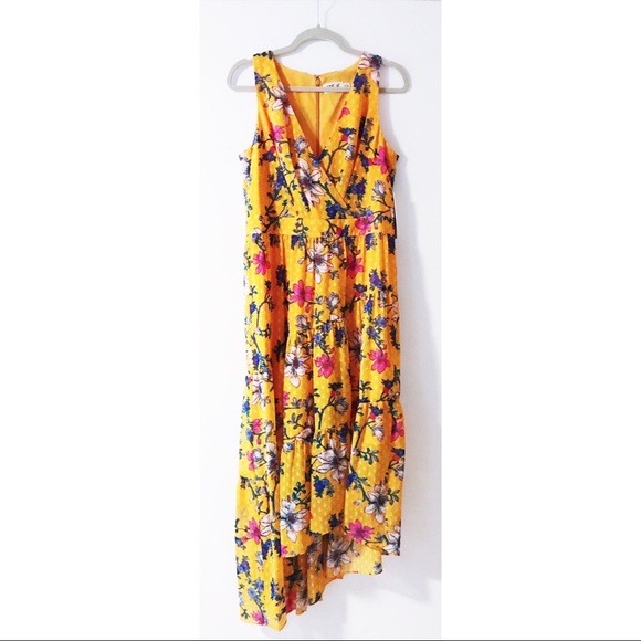 Eliza J Dresses & Skirts - Eliza J. - Asymmetrical Hem Floral Dress